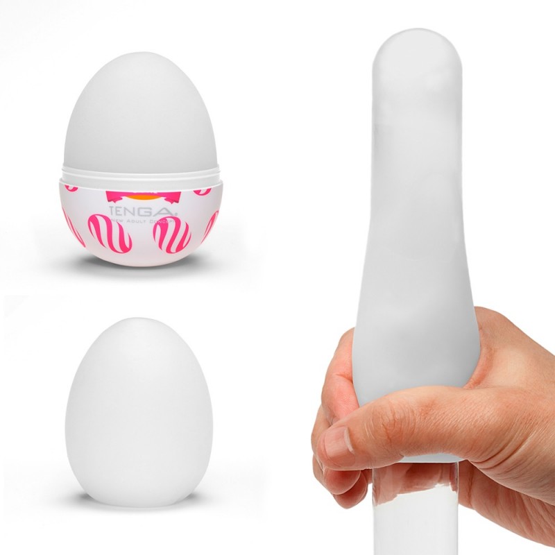 TENGA Egg Curl - tojás maszturbátor (6db) 50524 termék bemutató kép