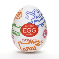 TENGA Egg Keith Haring Street - maszturbációs tojás (1db) 70417 termék bemutató kép