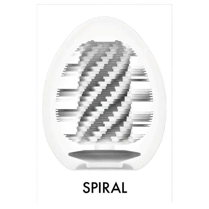 TENGA Egg Spiral Stronger - tojás maszturbátor (6 db) 133116 termék bemutató kép