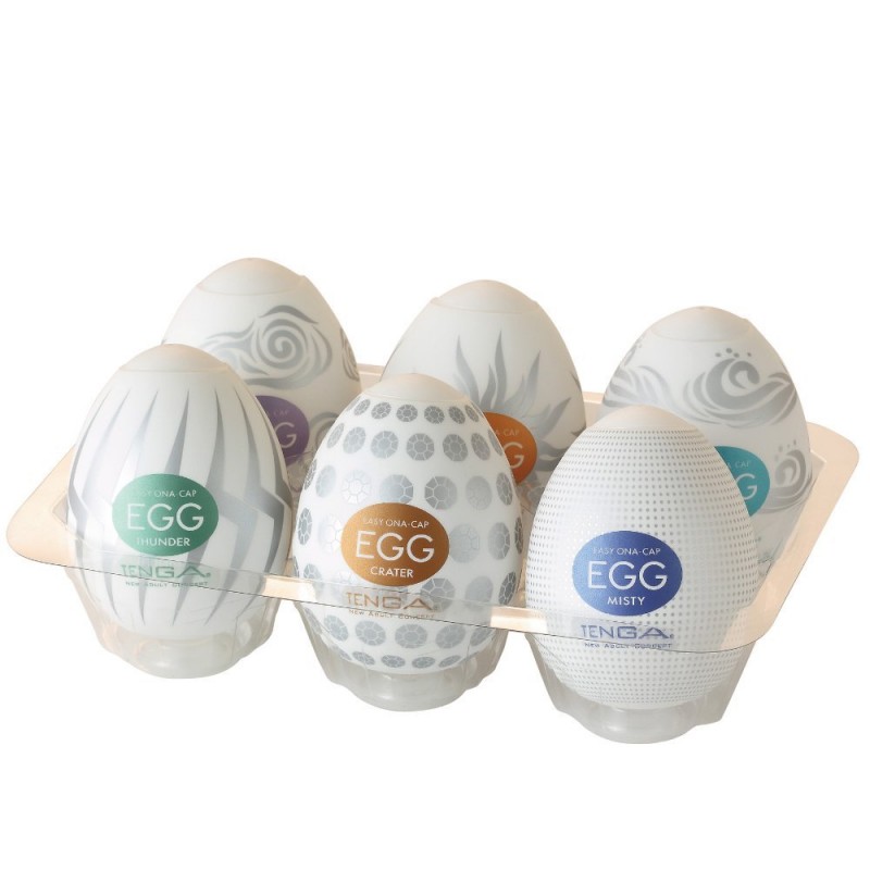 TENGA Egg válogatás II. - maszturbációs tojás (6db) 70373 termék bemutató kép