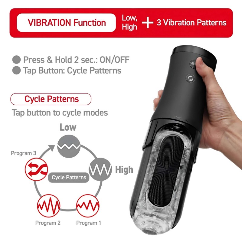 TENGA Flip 0 Electronic - automata maszturbátor férfiaknak (fekete) 162364 termék bemutató kép