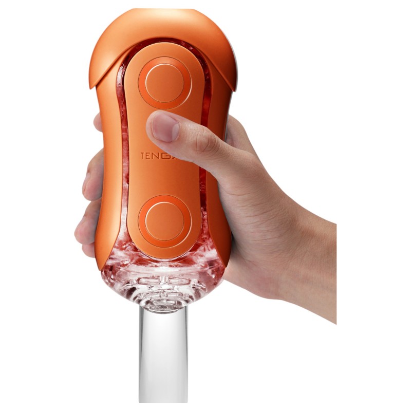 TENGA Flip Orb Pastaio - újrahasználható férfi maszturbátor (narancs) 111671 termék bemutató kép