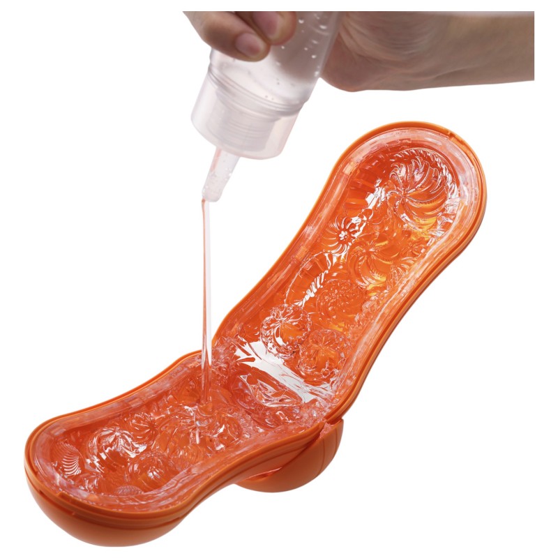TENGA Flip Orb Pastaio - újrahasználható férfi maszturbátor (narancs) 163398 termék bemutató kép