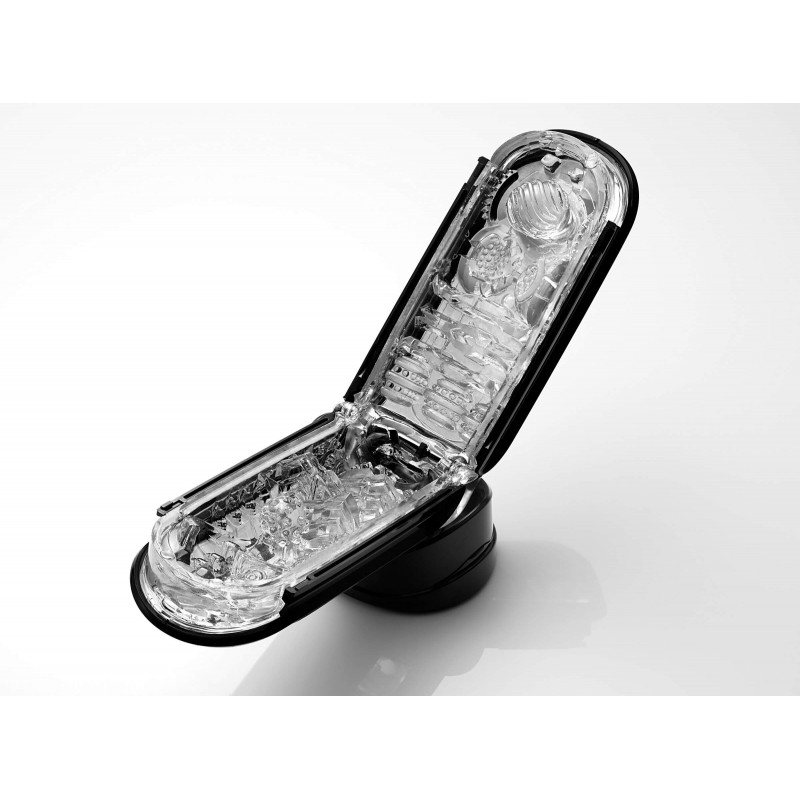 TENGA Flip Zero - szuper-maszturbátor (fekete) 19186 termék bemutató kép