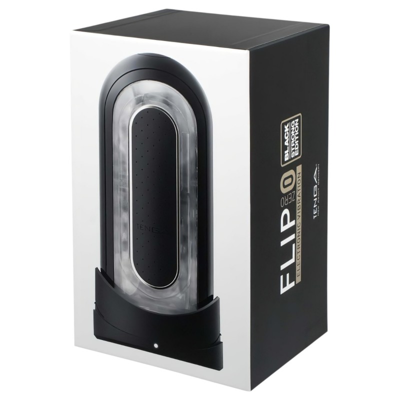 TENGA Flip Zero - vibrációs maszturbátor férfiaknak (fekete) 157681 termék bemutató kép