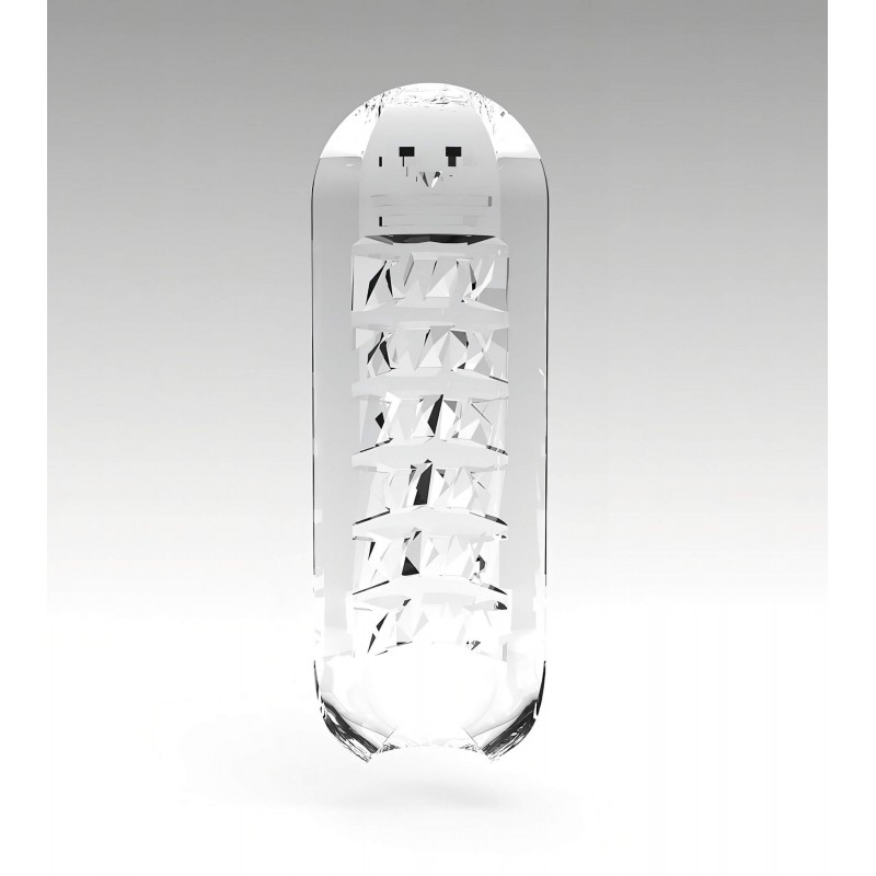 TENGA Spinner Brick - maszturbátor (átlátszó) 107304 termék bemutató kép