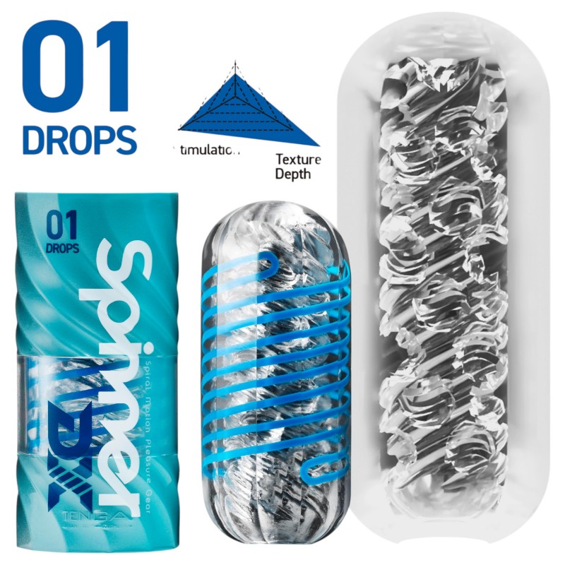 TENGA Spinner DX - maszturbátor (átlátszó) 122381 termék bemutató kép