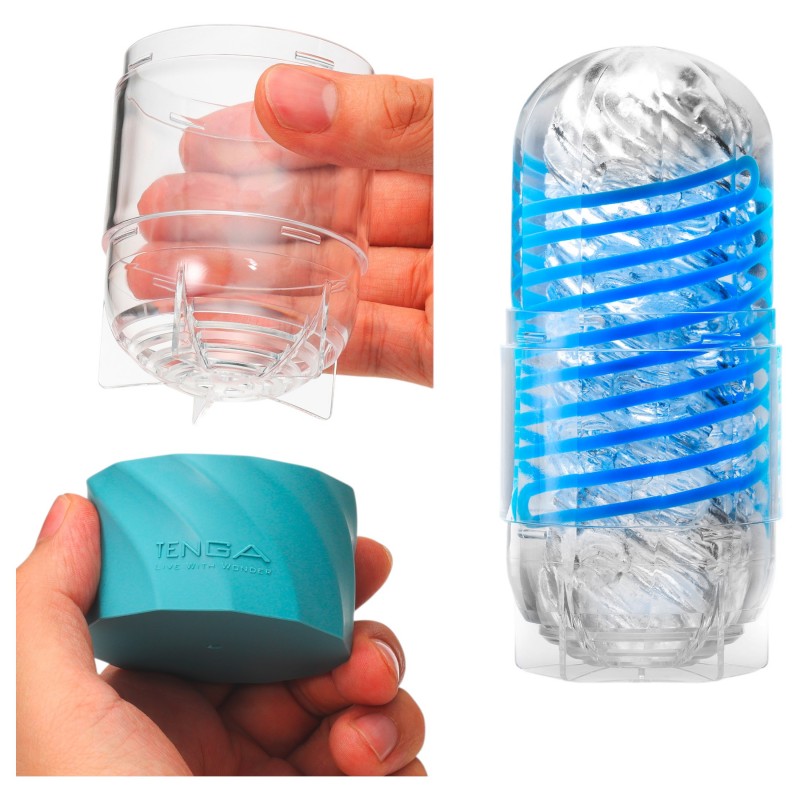 TENGA Spinner DX - maszturbátor férfiaknak (átlátszó) 164150 termék bemutató kép