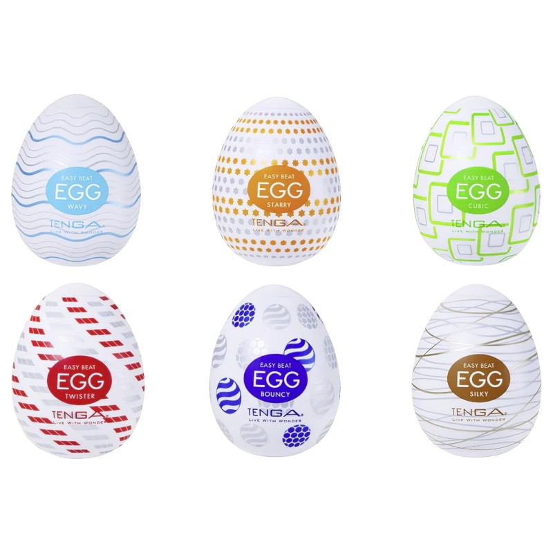 TENGA Variety - tojás maszturbátor készlet férfiaknak (6 db) 165280 termék bemutató kép