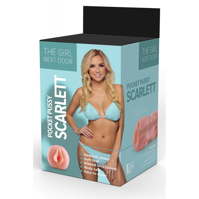 The Girl Next Door Scarlett - élethű műpunci (pink) 82675 termék bemutató kép