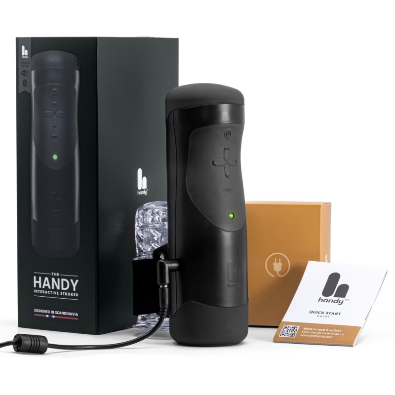 The Handy 1.1 - okos, hálózati, VR maszturbátor (fekete) 63935 termék bemutató kép