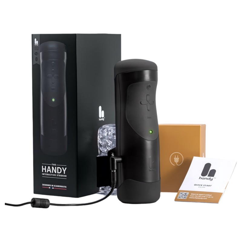 The Handy 1.1 – Interaktív maszturbátor, férfiaknak (fekete) 138383 termék bemutató kép