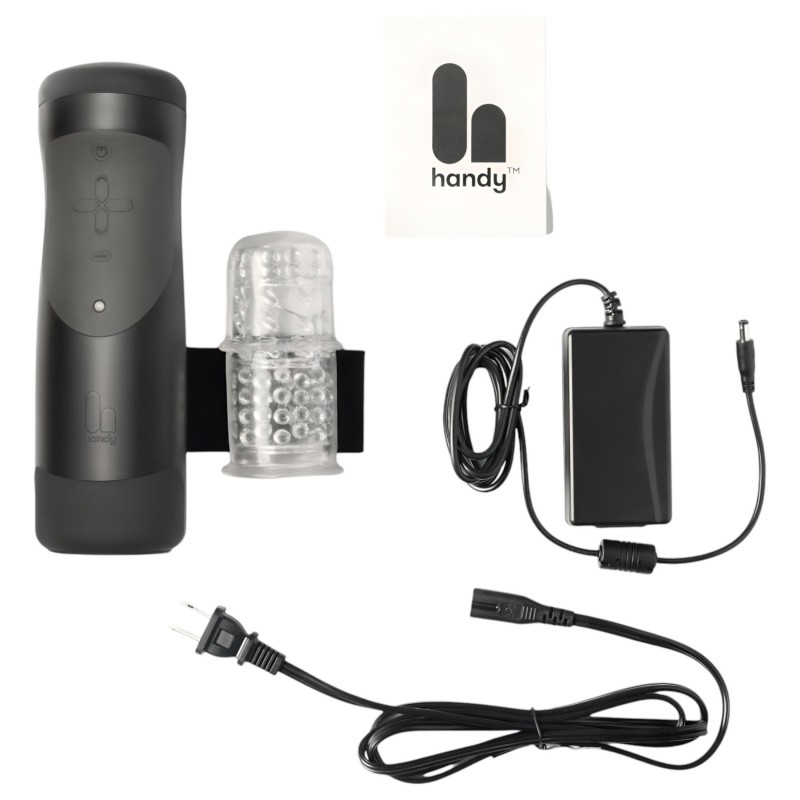 The Handy 1.1 – Interaktív maszturbátor, férfiaknak (fekete) 138386 termék bemutató kép