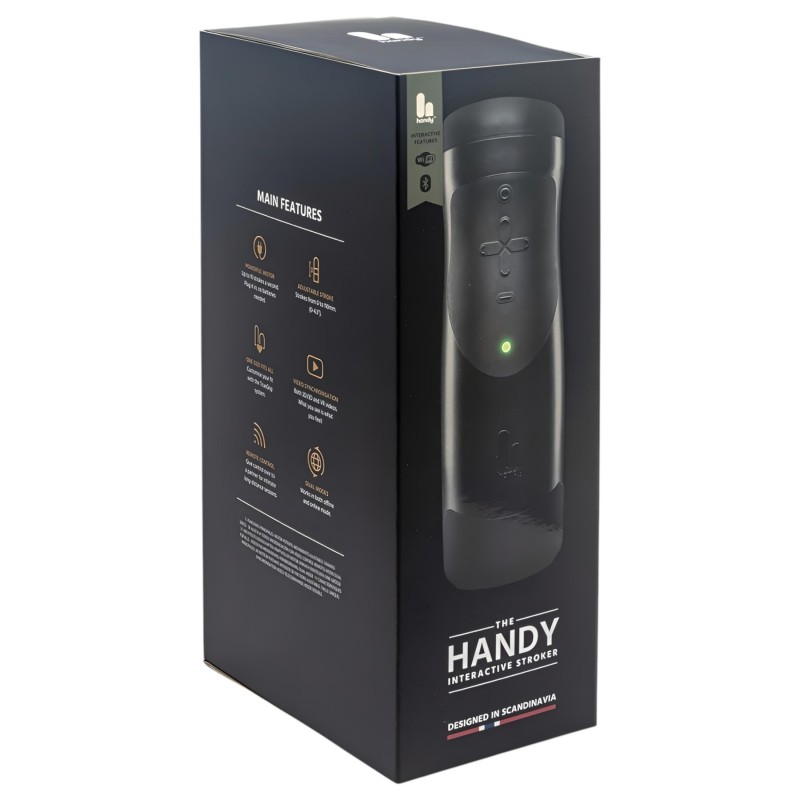 The Handy 1.1 – Interaktív maszturbátor, férfiaknak (fekete) 138387 termék bemutató kép