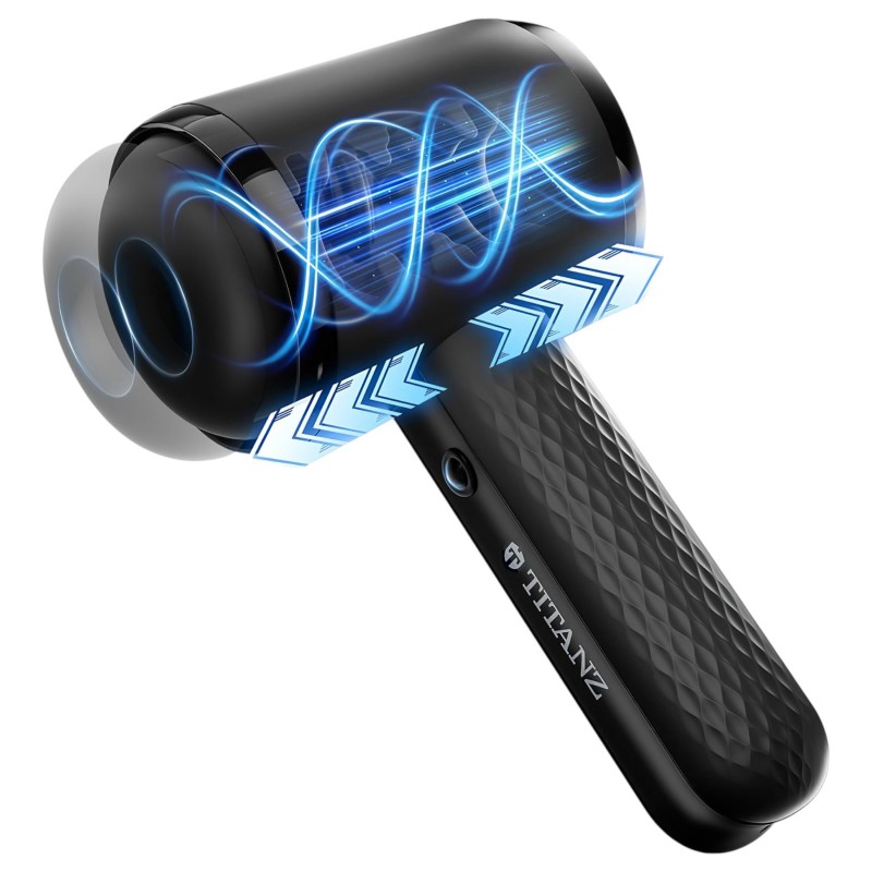 Titanz Thrusting Blow Gun - automata maszturbátor férfiaknak (fekete) 154115 termék bemutató kép
