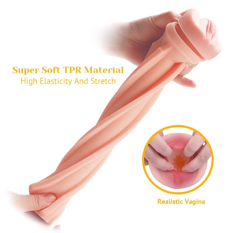 Tracy's Dog Cup - élethű műpunci maszturbátor (fekete-natúr) 112156 termék bemutató kép