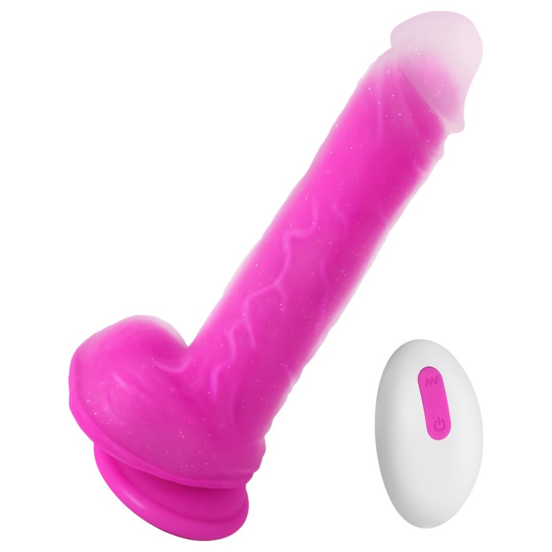 Tracy's Dog Jelivoy-Mid - élethű vibrátor - 20cm (pink) 119607 termék bemutató kép