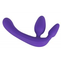 Tripla, tartópánt nélküli felcsatolható dildó (lila) 5445 termék bemutató kép