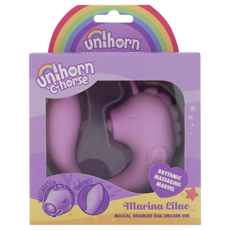 Unihorn C-Horse - G-pont és csiklóizgató vibrátor (lila) 145211 termék bemutató kép