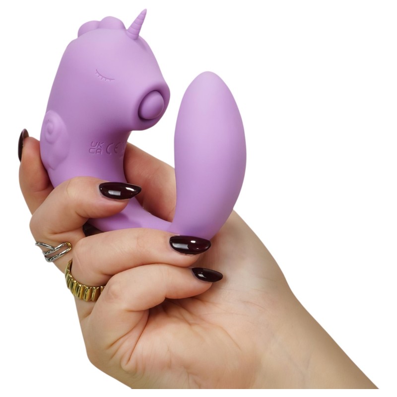 Unihorn C-Horse - G-pont és csiklóizgató vibrátor (lila) 145217 termék bemutató kép
