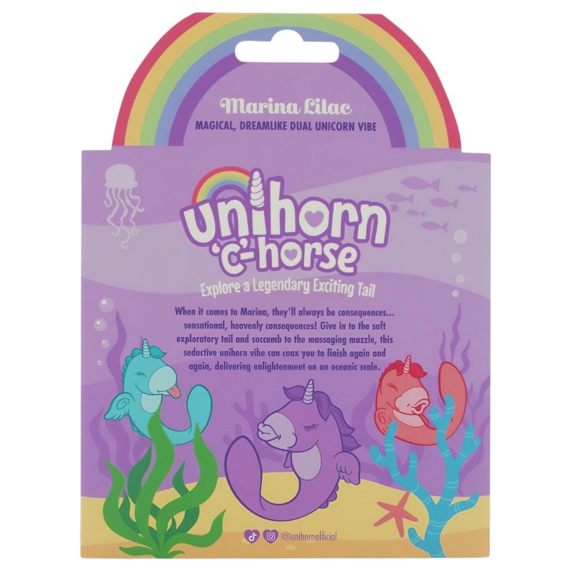 Unihorn C-Horse - G-pont és csiklóizgató vibrátor (lila) 145446 termék bemutató kép
