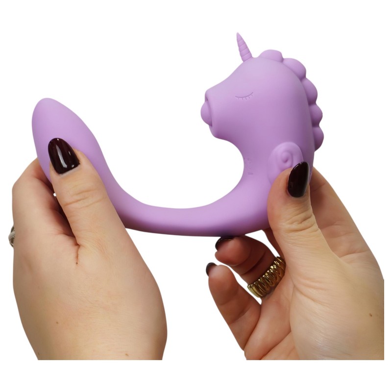 Unihorn C-Horse - G-pont és csiklóizgató vibrátor (lila) 145452 termék bemutató kép