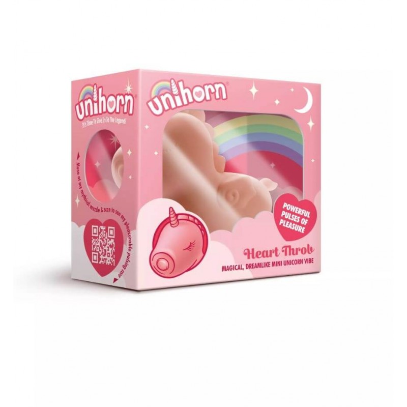 Unihorn Heart Throb - akkus unikornis csiklóizgató (pink) 82240 termék bemutató kép