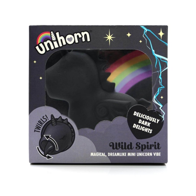 Unihorn Wild Spirit - akkus unikornis csiklóizgató (fekete) 86037 termék bemutató kép
