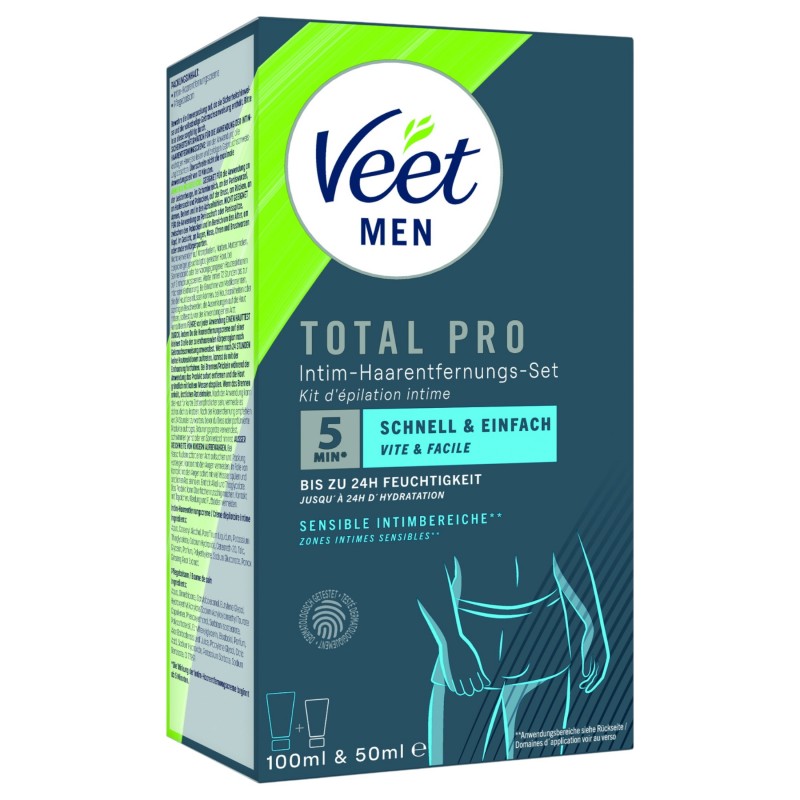 Veet - intim szőrtelenítő krém és balzsam férfiaknak (100ml+50ml) 128286 termék bemutató kép