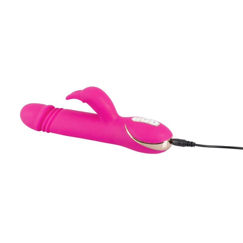 Vibe Couture Rabbit Skater - Nyuszis, lökő vibrátor (pink) 9486 termék bemutató kép