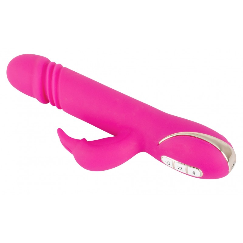Vibe Couture Rabbit Skater - Nyuszis, lökő vibrátor (pink) 9487 termék bemutató kép