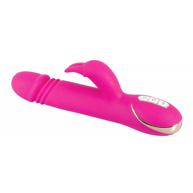 Vibe Couture Rabbit Skater - Nyuszis, lökő vibrátor (pink) 9489 termék bemutató kép