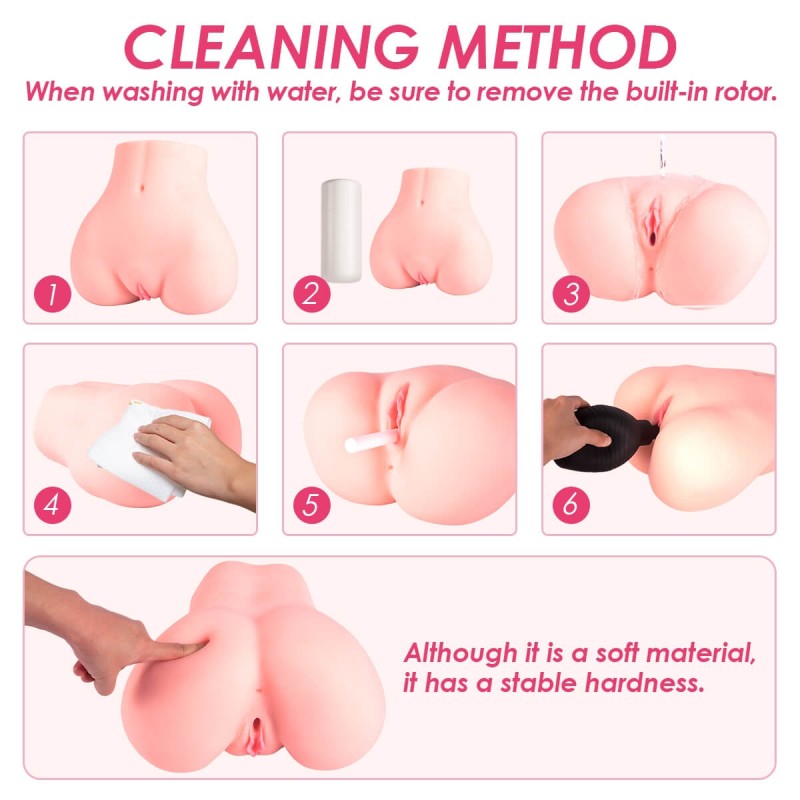 Vibeconnect - okos torzó maszturbátor (natúr) 88872 termék bemutató kép