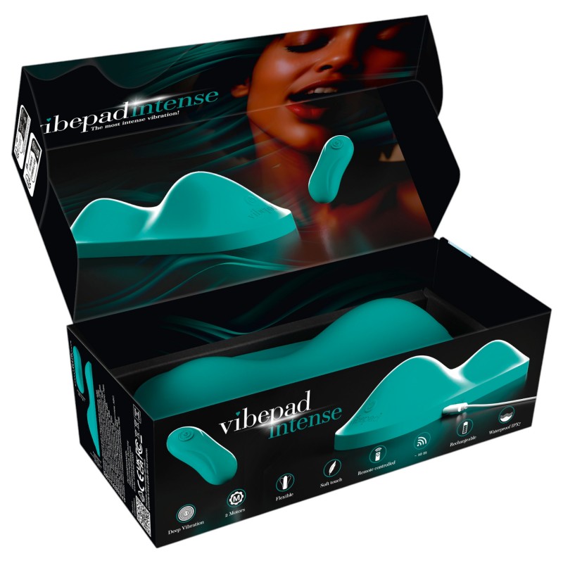 Vibepad Intense - csiklóizgató párna vibrátor (türkiz) 104419 termék bemutató kép