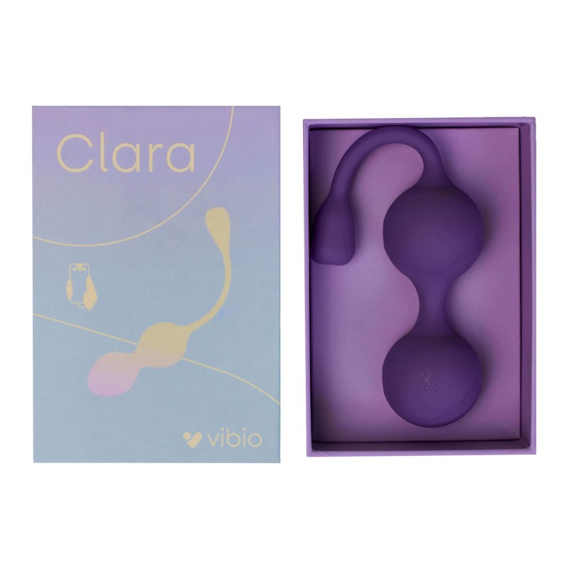 Vibio Clara - okos, akkus, vibrációs gésagolyó (lila) 55404 termék bemutató kép