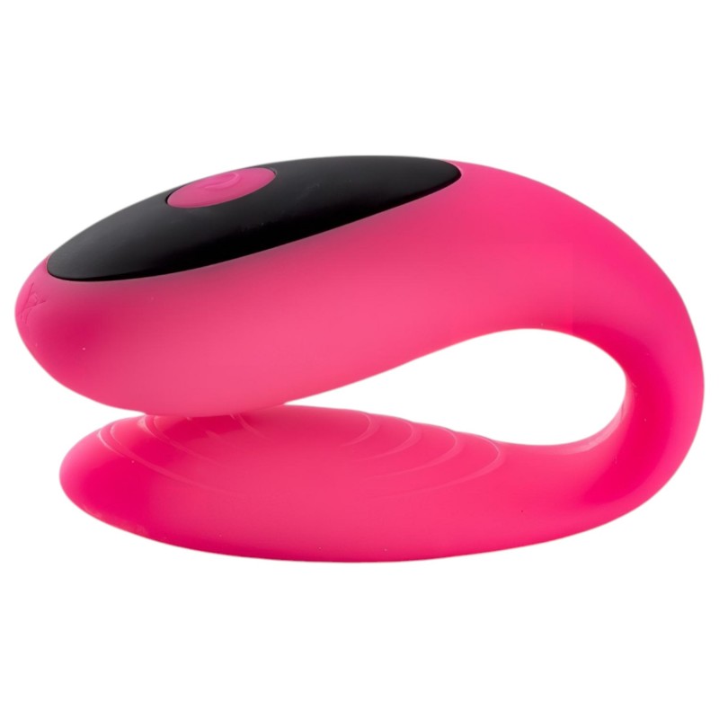 Virgite - távirányítós párvibrátor (fekete-pink) 104427 termék bemutató kép