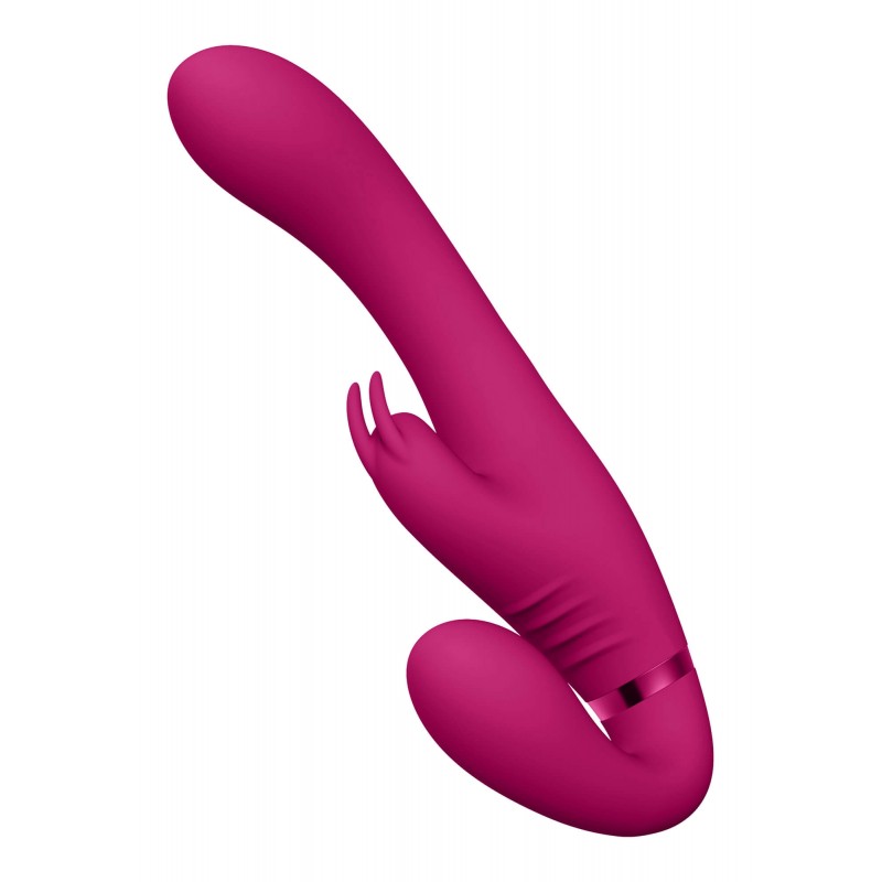 Vive Suki - akkus, tartópánt nélküli felcsatolható vibrátor (pink) 75137 termék bemutató kép