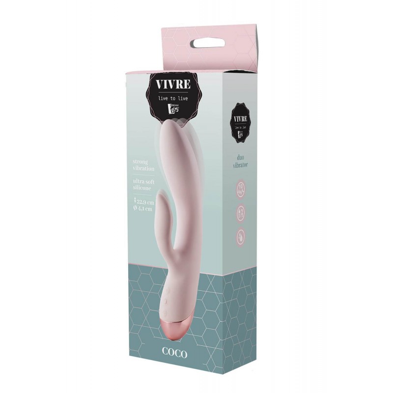 Vivre Coco - akkus, csiklókaros vibrátor (pink) 54368 termék bemutató kép