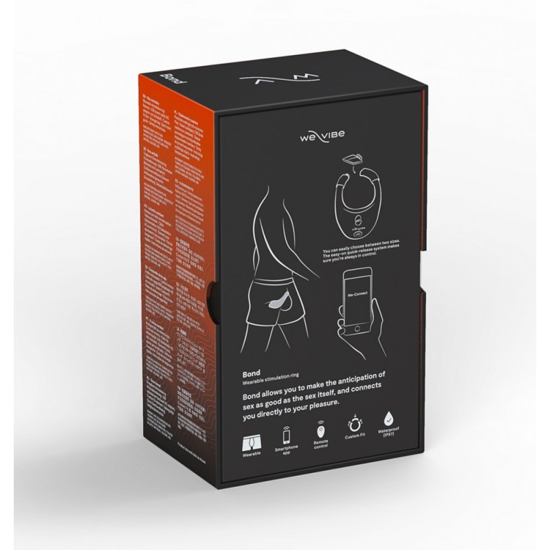 We-Vibe Bond - okos vibrációs péniszgyűrű (fekete) 46819 termék bemutató kép