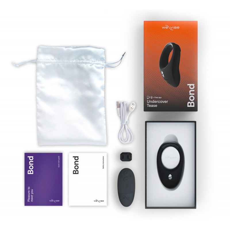 We-Vibe Bond - okos vibrációs péniszgyűrű (fekete) 46829 termék bemutató kép