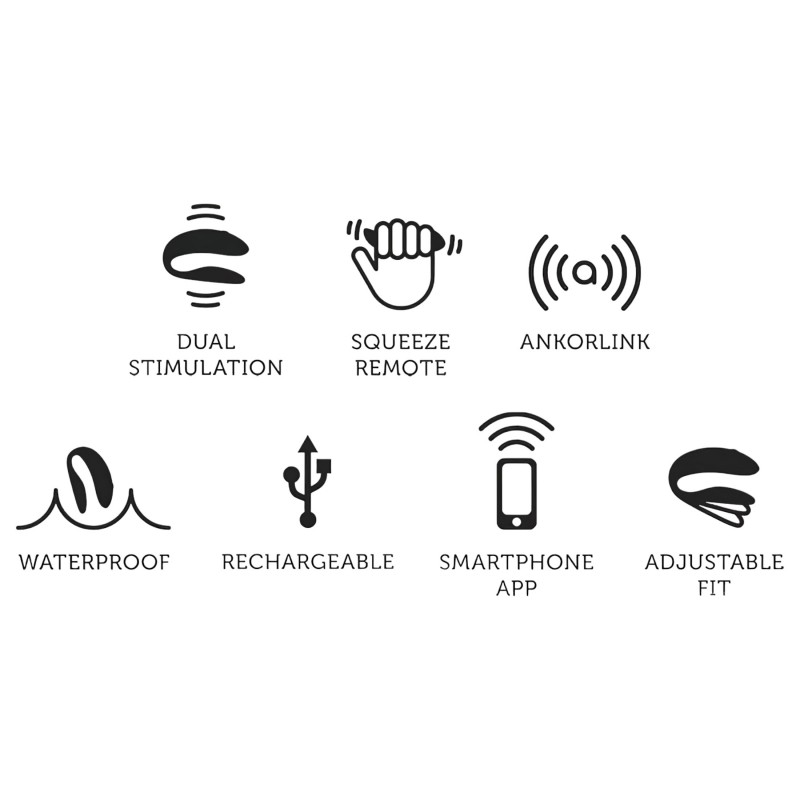 We-Vibe Chorus - app-vezérelt párvibrátor pároknak (narancs) 160064 termék bemutató kép