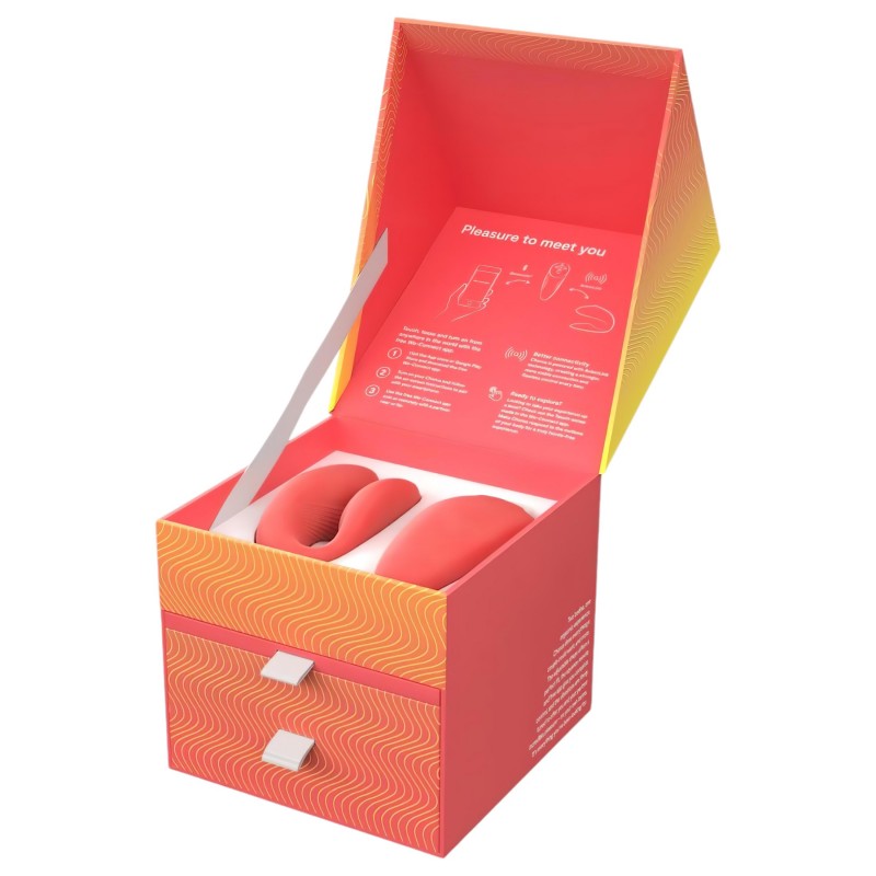 We-Vibe Chorus - app-vezérelt párvibrátor pároknak (narancs) 160066 termék bemutató kép