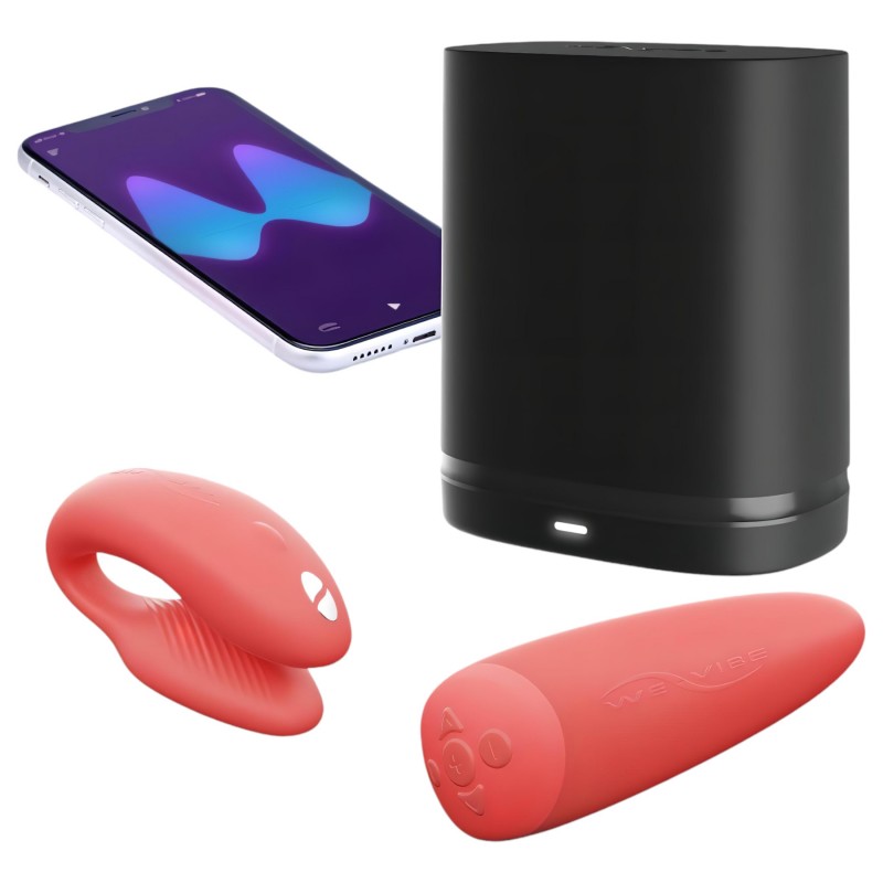 We-Vibe Chorus - app-vezérelt párvibrátor pároknak (narancs) 160061 termék bemutató kép