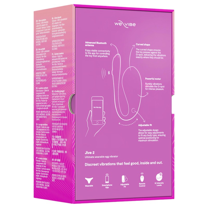 We-Vibe Jive 2 - akkus, okos vibrotojás (pink) 98199 termék bemutató kép