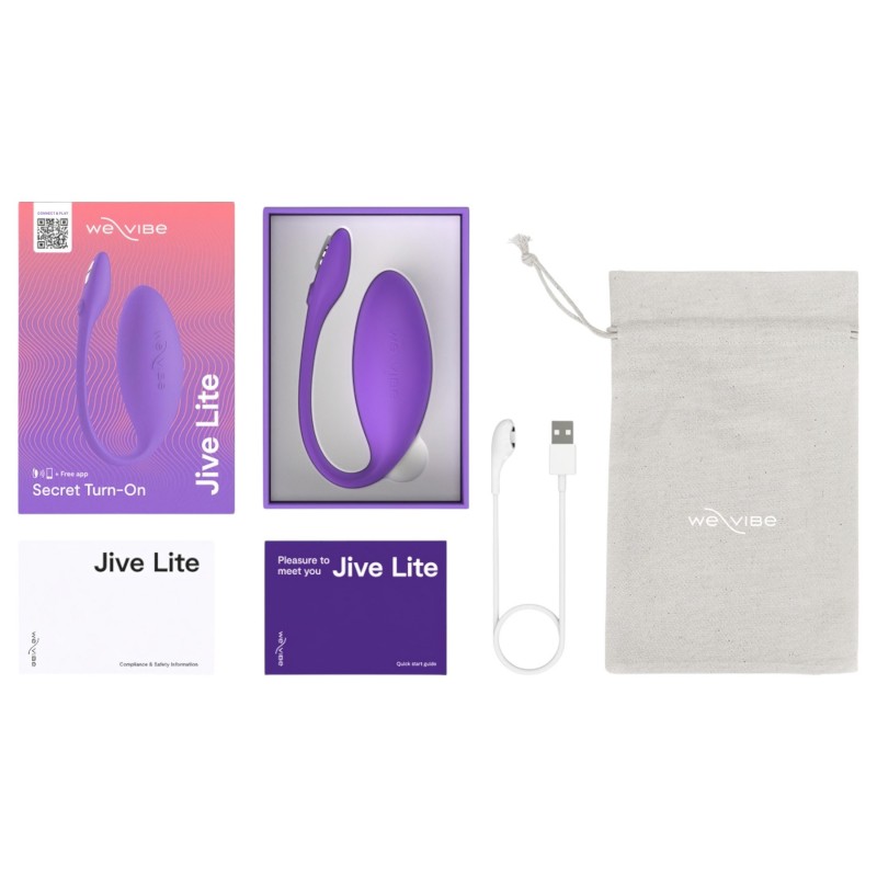 We-Vibe Jive Lite - hordható App-vezérelt vibrációs tojás (lila) 150790 termék bemutató kép