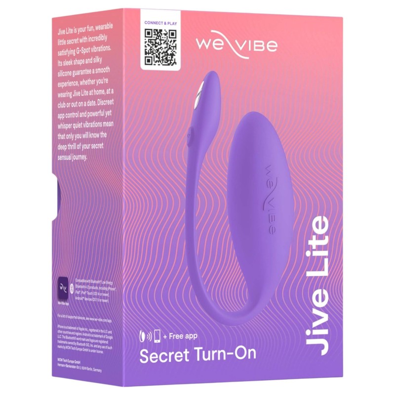 We-Vibe Jive Lite - hordható App-vezérelt vibrációs tojás (lila) 150791 termék bemutató kép