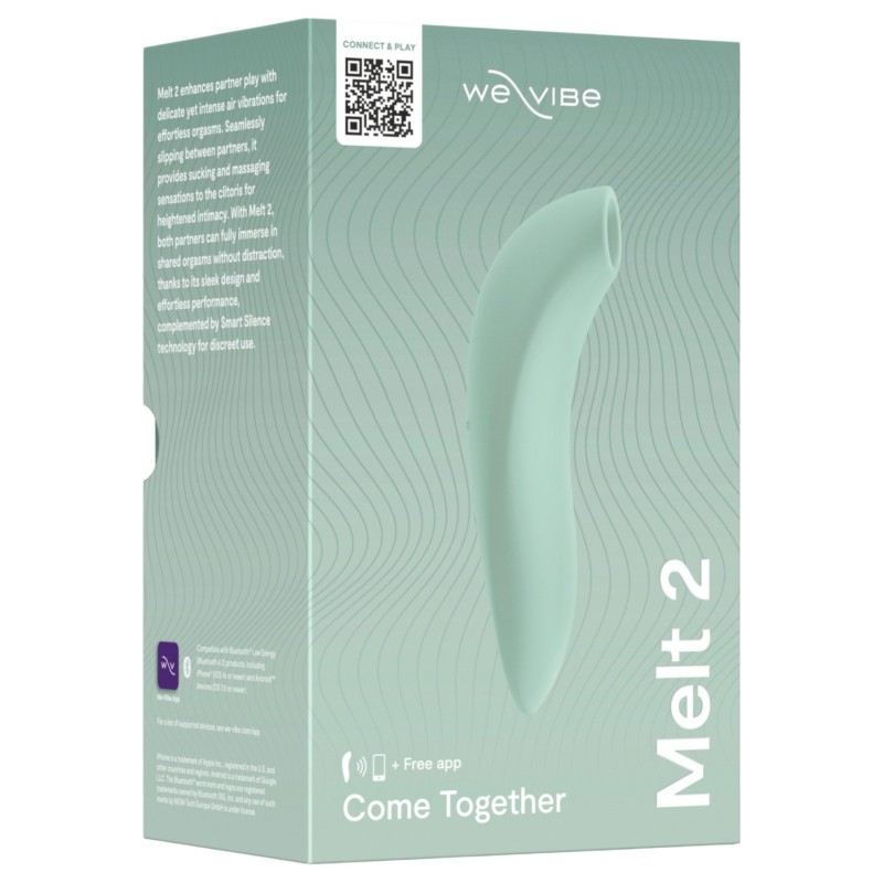 We-Vibe Melt 2 - App-vezérelt léghullámos csiklóizgató (türkiz) 146868 termék bemutató kép