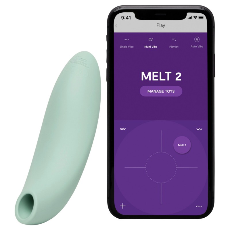We-Vibe Melt 2 - App-vezérelt léghullámos csiklóizgató (türkiz) 139976 termék bemutató kép