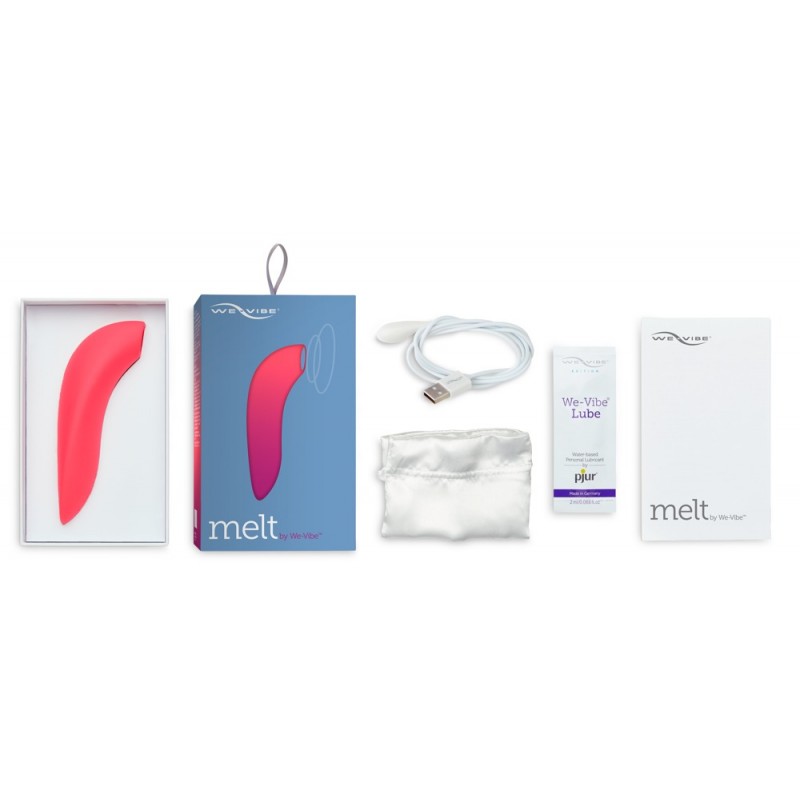 We-Vibe Melt - akkus, vízálló okos csiklóizgató (korall) 83711 termék bemutató kép