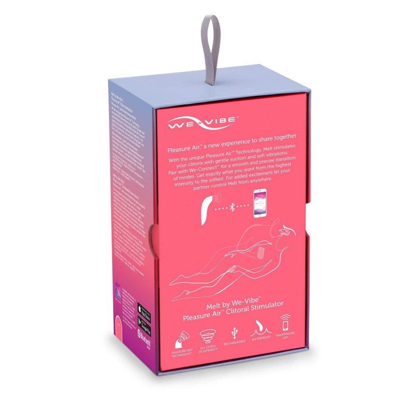 We-Vibe Melt - akkus, vízálló okos csiklóizgató (korall) 83713 termék bemutató kép